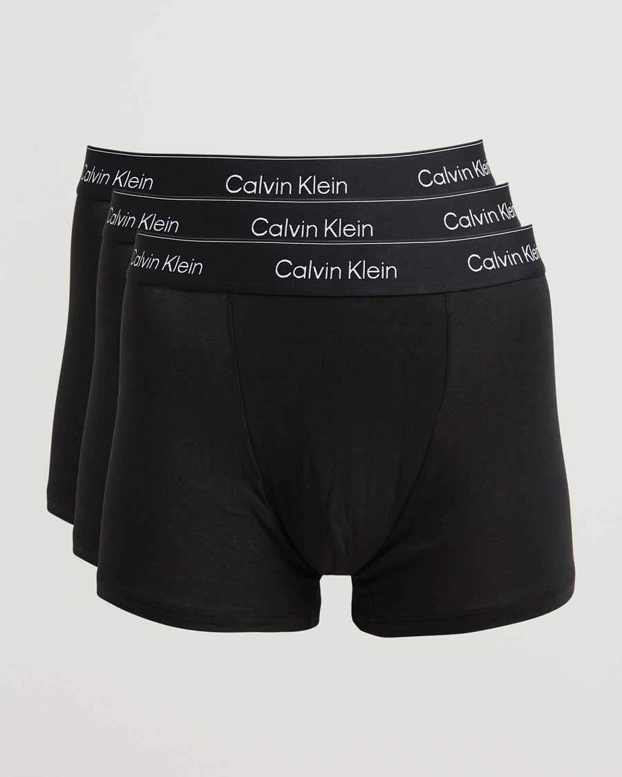 Calvin Klein 3-Pack Icon Cotton Stretch Relaxed Trunk Black – Svart