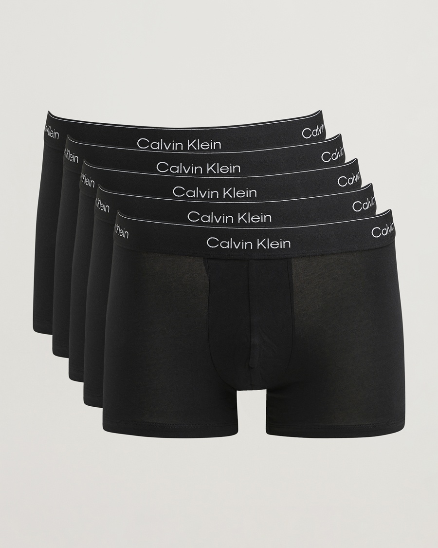 Calvin Klein 5-Pack Icon Cotton Stretch Trunk Black – Svart