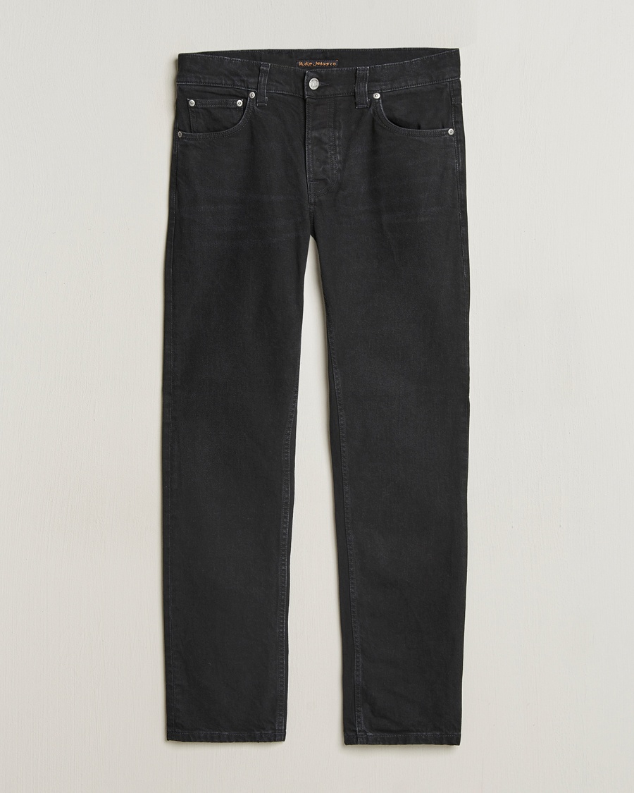 Herr | Tapered fit | Nudie Jeans | Solid Ollie Jeans Black Steel