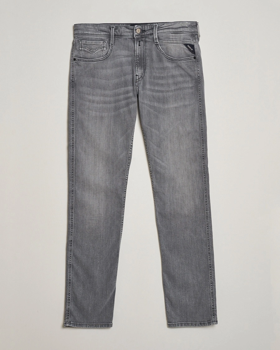 Herr | | Replay | Anbass Stretch Jeans Washed Grey