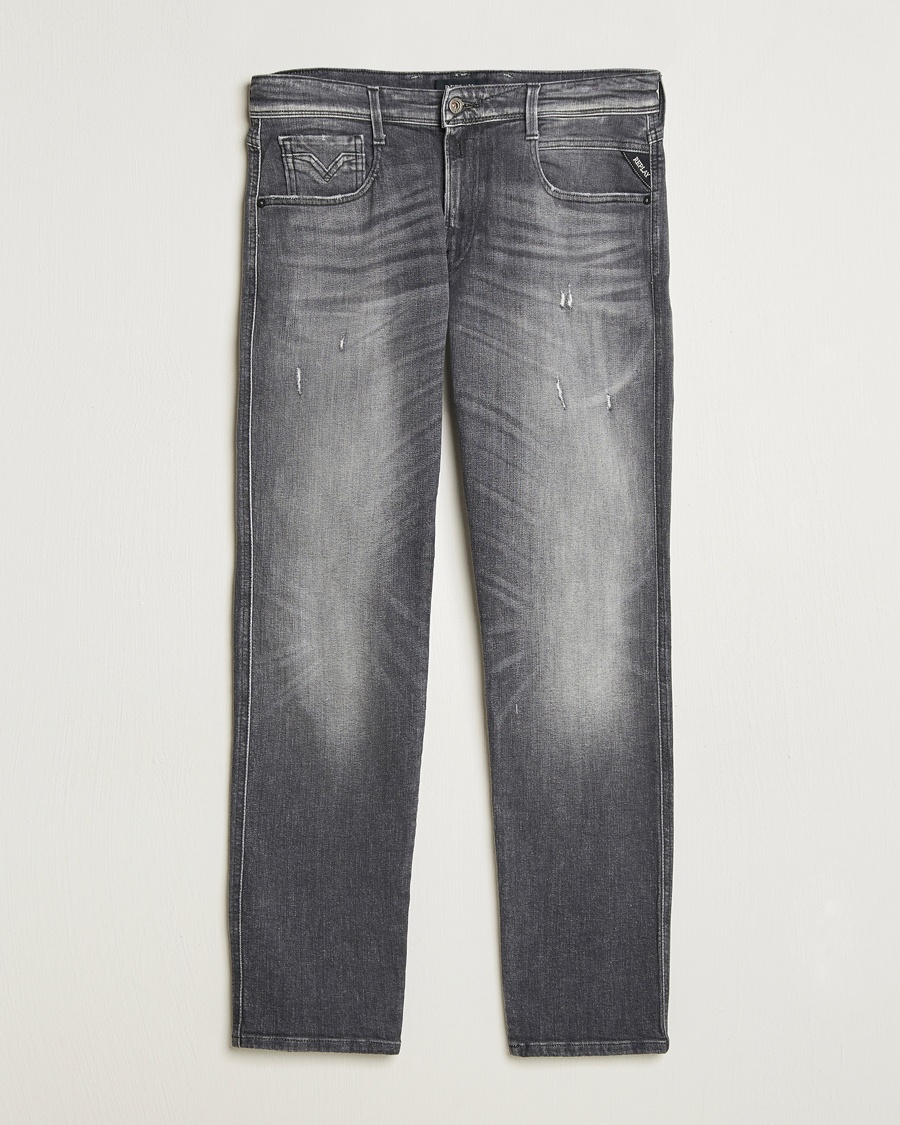 Herr | | Replay | Anbass Stretch Jeans Washed Black