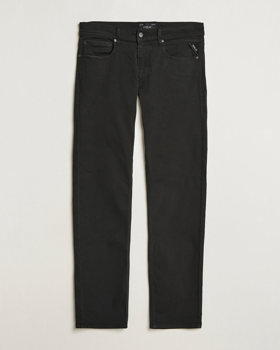 Replay Grover Hyperflex 5-Pocket Pants Black – Svart