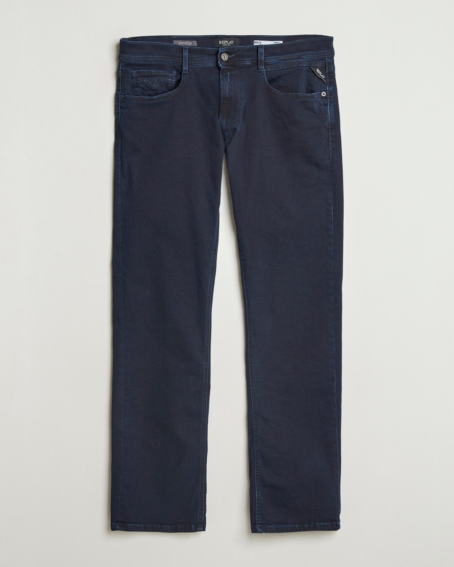 Herr | Straight leg | Replay | Rocco Comfort Fit Hyperflex Jeans Blue Black