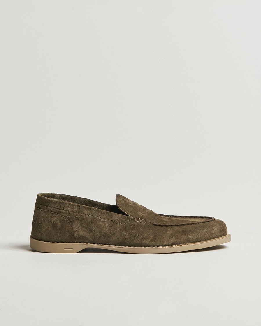 Herr | Loafers | John Lobb | Pace Unlined Loafers Olive
