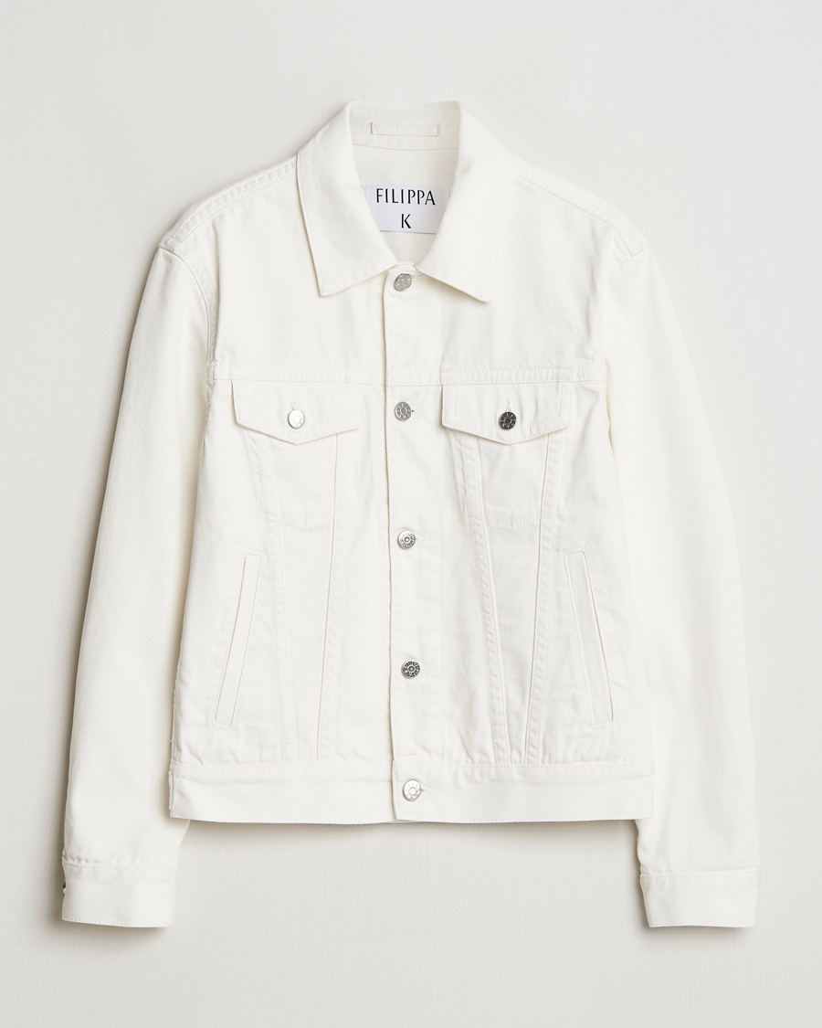 Herr | Jackor | Filippa K | Classic Jean Jacket Ecru Wash