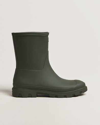 Hunter Boots Downpour Short Boot Dark Olive – Grön