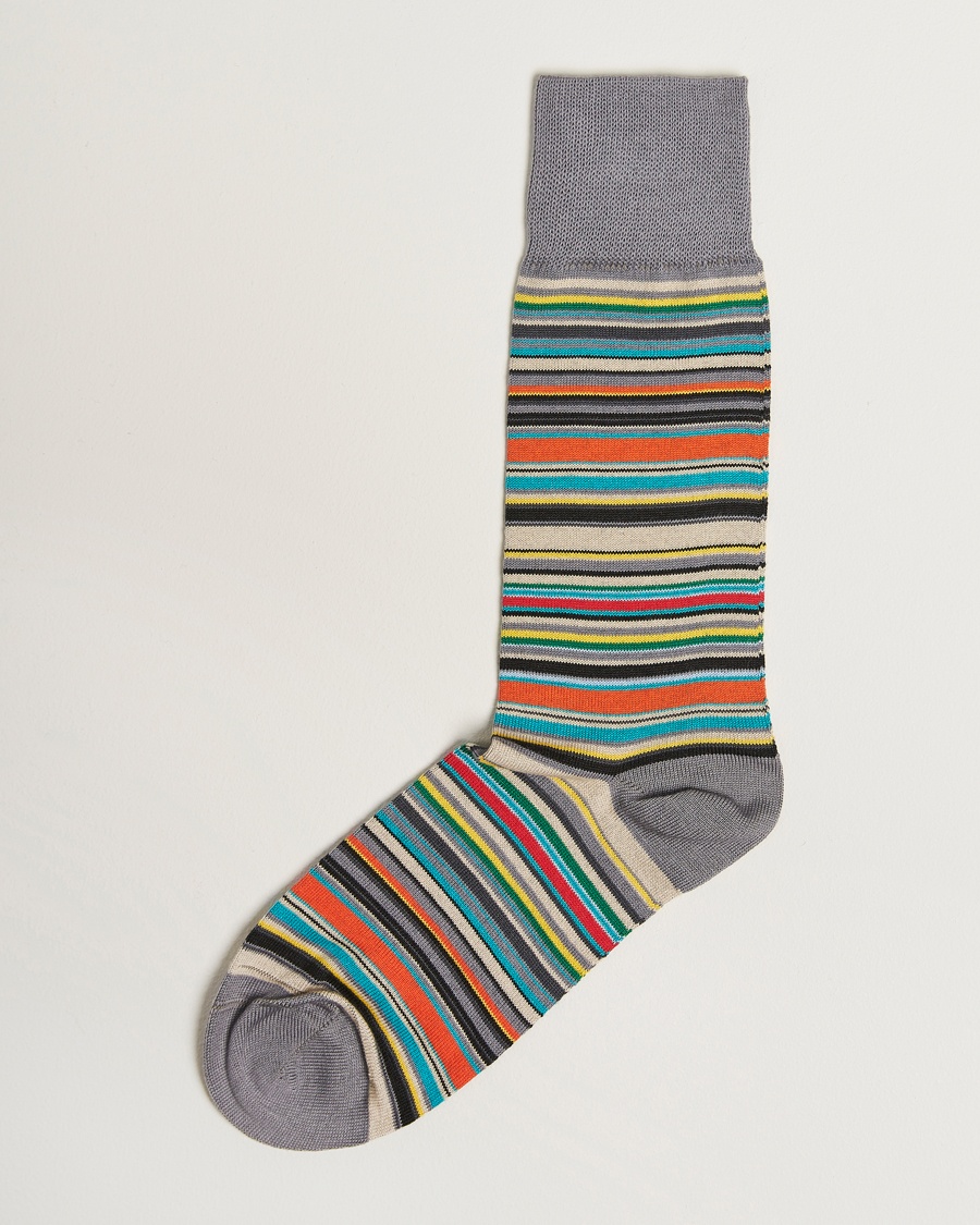 Paul Smith Mulitstripe Socks Grey – Grå