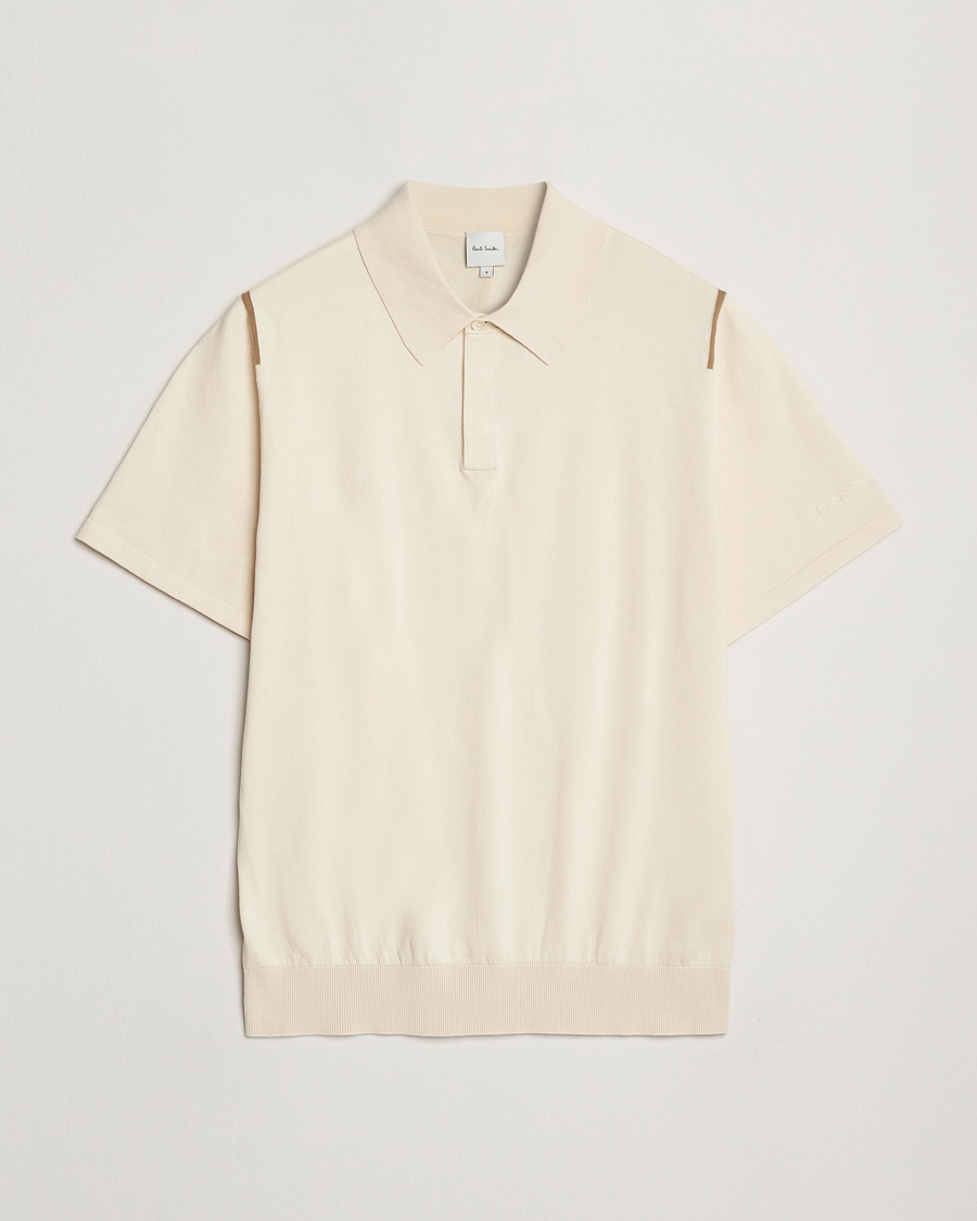Herr | Tillfälligt säsongserbjudande | Paul Smith | Cotton Knitted Polo White
