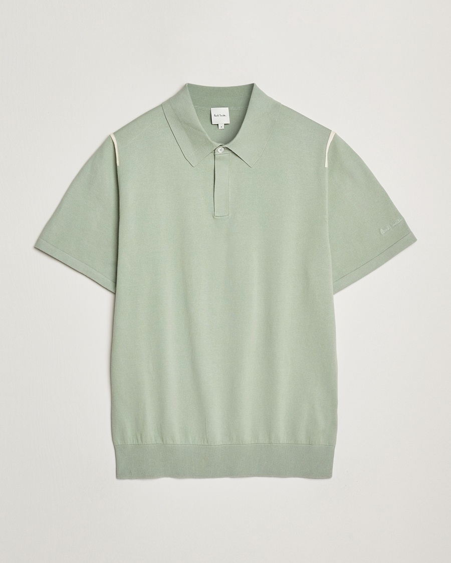Herr | Tillfälligt säsongserbjudande | Paul Smith | Cotton Knitted Polo Green