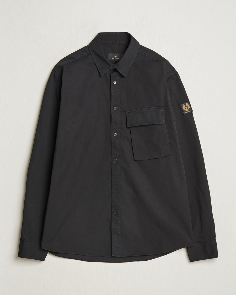Herr | Belstaff | Belstaff | Scale Cotton Pocket Shirt Black