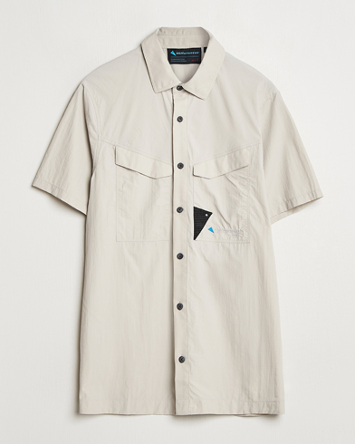 Herr | Klättermusen | Klättermusen | Syn Short Sleeve Function Shirt Silver Creme