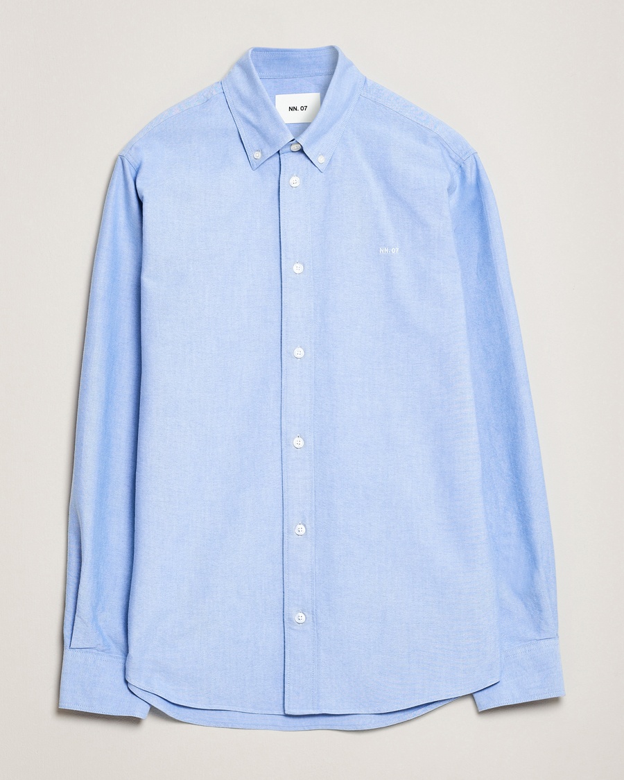 Herr | Wardrobe Basics | NN07 | Colby Oxford Shirt Light Blue