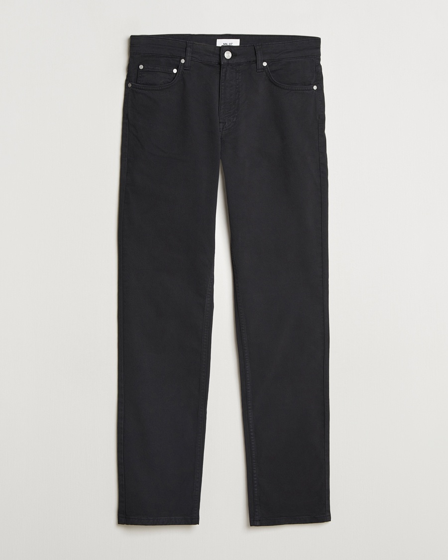 NN07 Tony 5-Pocket Pants Black – Svart