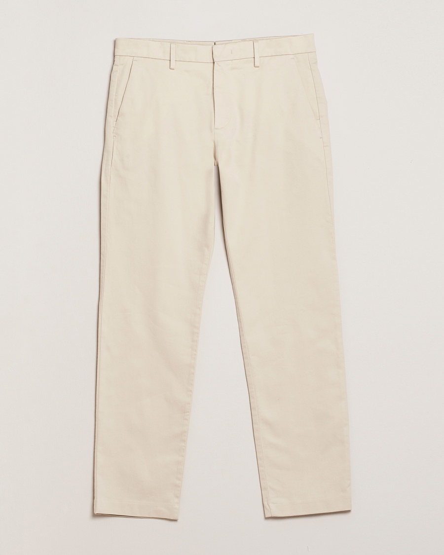 NN07 Theo Regular Fit Stretch Chinos Ivory – Beige