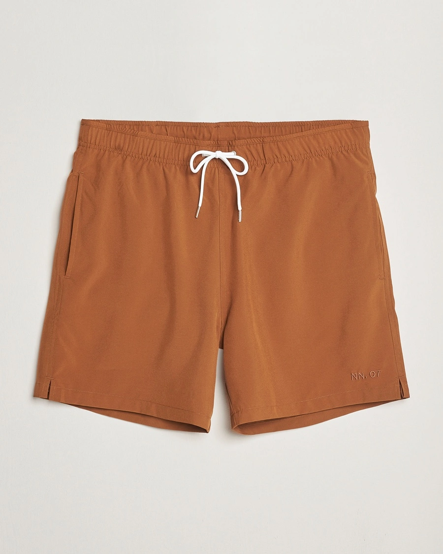 Herr | Badbyxor | NN07 | Jules Swimshorts Caramel