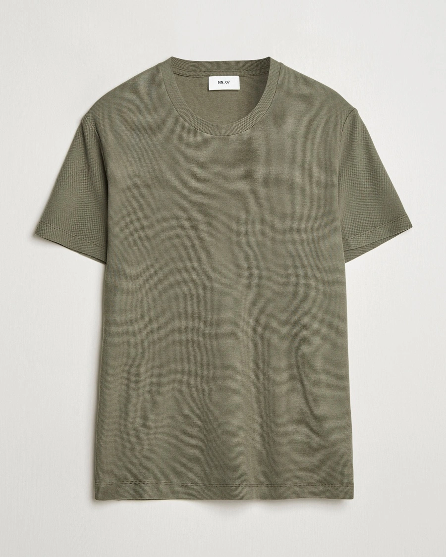 Herr | Business & Beyond - Casual | NN07 | Clive Crew Neck T-Shirt Capers Green