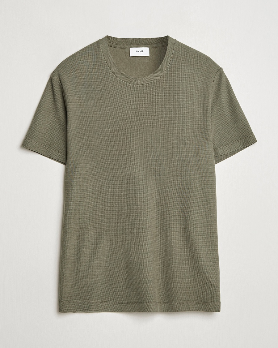NN07 Clive Crew Neck T-Shirt Capers Green – Grön