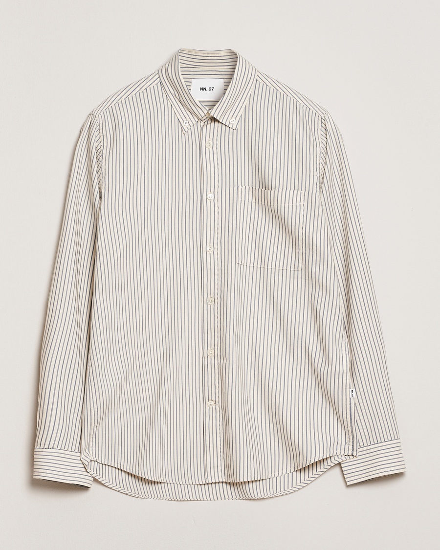 Herr | Kläder | NN07 | Arne Tencel Shirt Sea Stripe