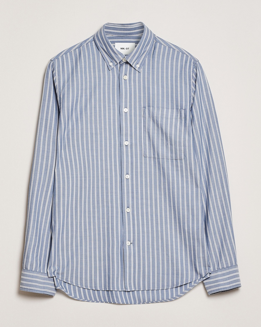 Herr | NN07 | NN07 | Arne Tencel Shirt Multi Stripe
