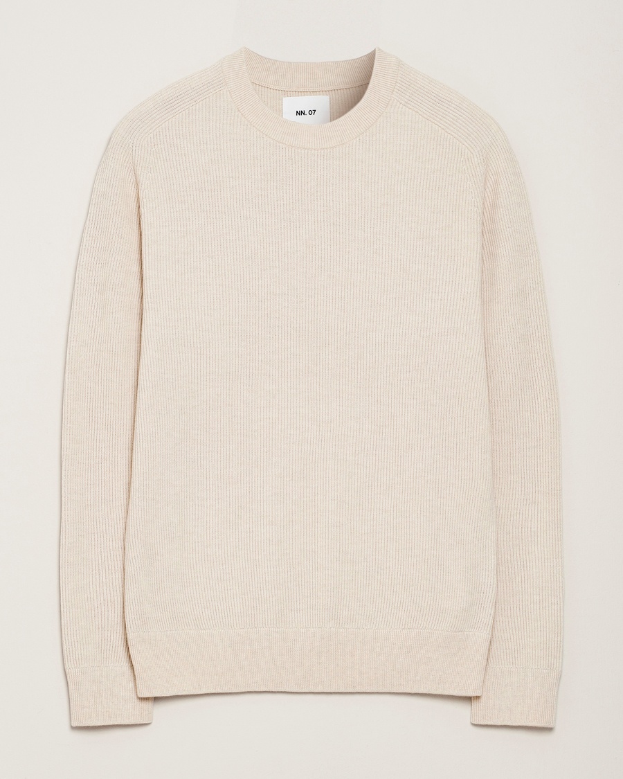 Herr | | NN07 | Kevin Cotton Knitted Sweater Ivory