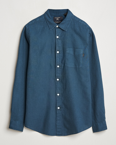 Herr | Linneskjortor | Dockers | Slim Linen/Cotton Shirt Stratified Sea