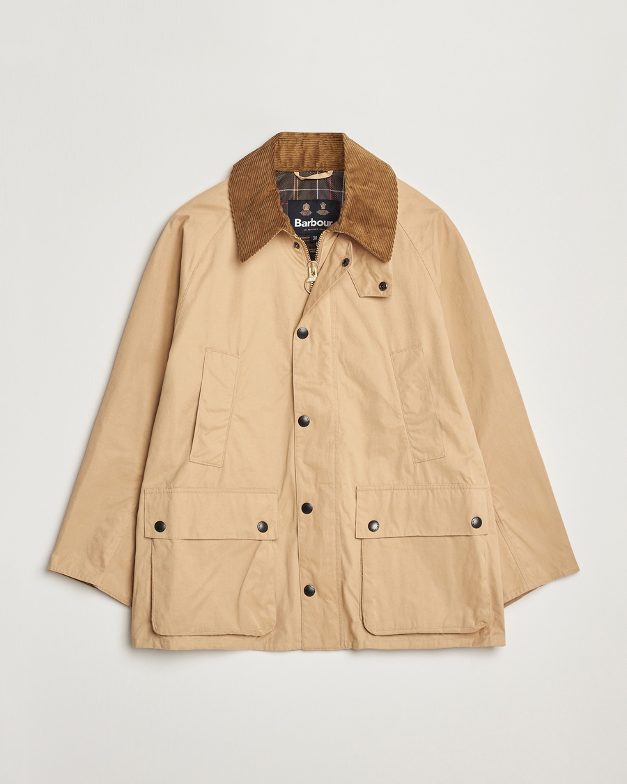  Oversized Peached Bedale Jacket Stone
