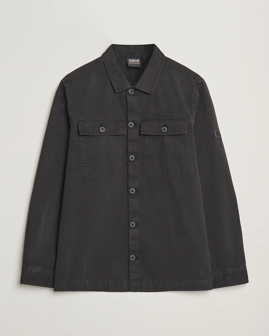 Herr | Overshirts | Barbour International | Arlo Cotton Overshirt Black
