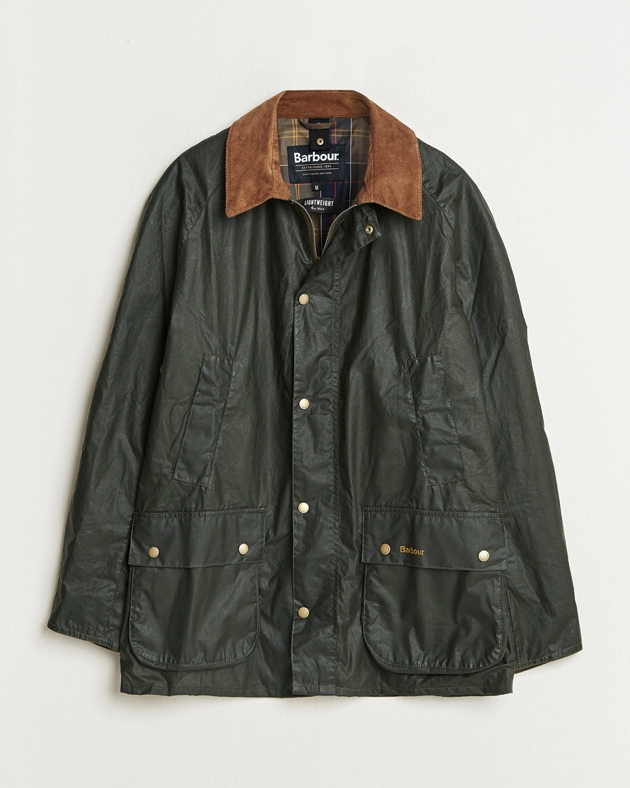 Herr | Klassiska jackor | Barbour Lifestyle | Lightweight Ashby Wax Jacket Olive