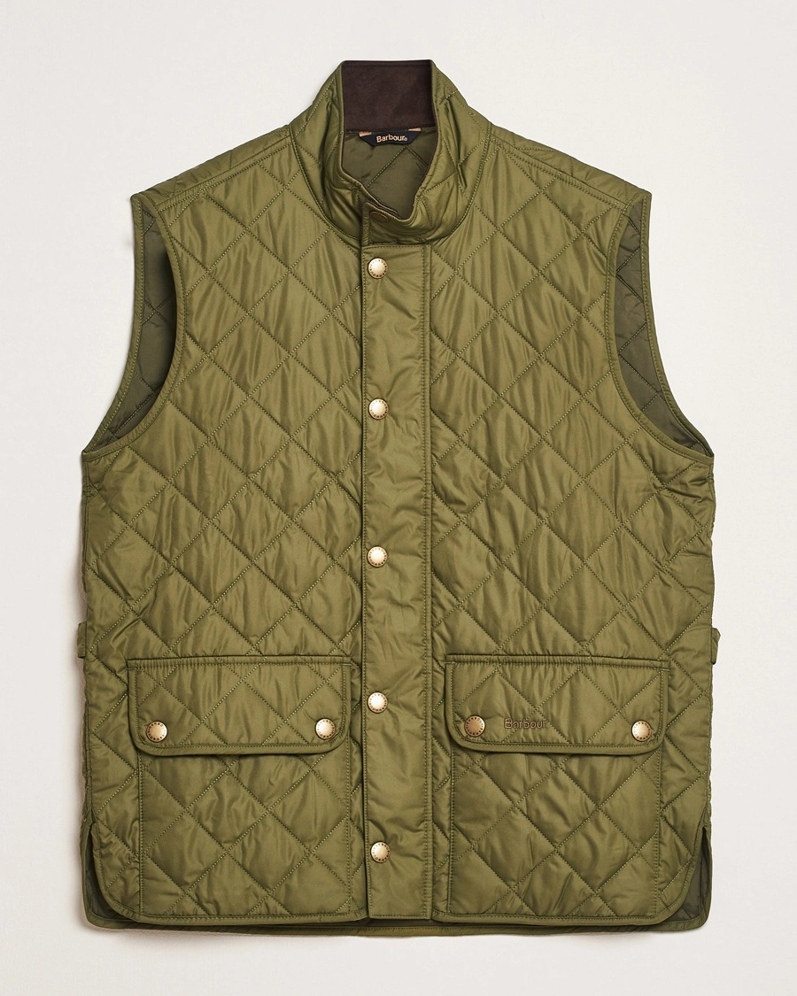 Herr | Västar | Barbour Lifestyle | New Lowerdale Quilted Gilet Dark Moss