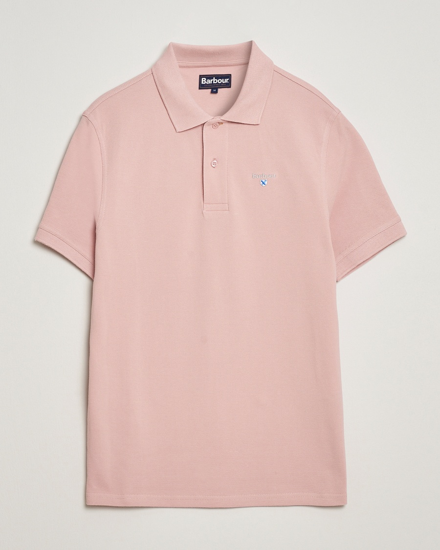 Barbour Lifestyle Sports Polo Pink Mist – Rosa