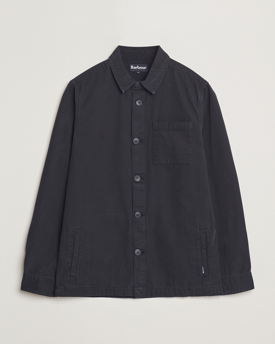 Barbour Lifestyle Washed Cotton Overshirt Navy – Blå