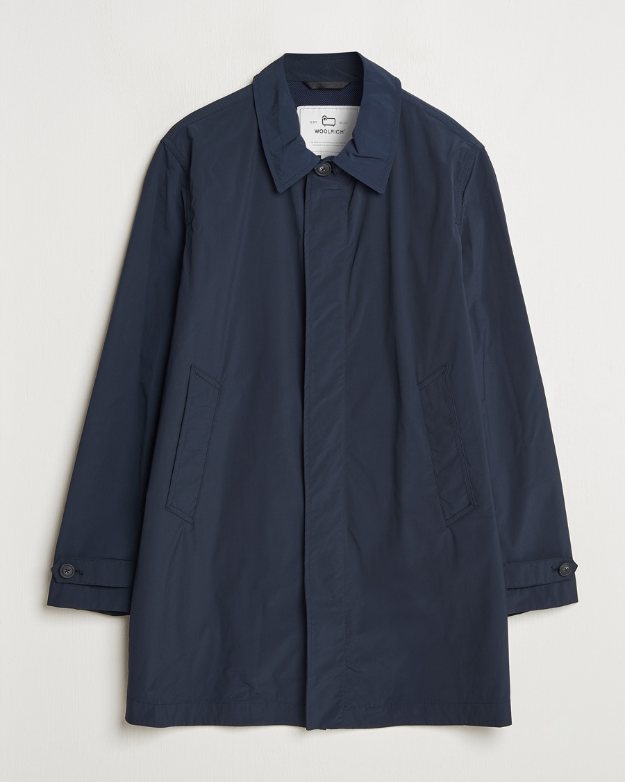 Herr | Kläder | Woolrich | City Carcoat Melton Blue