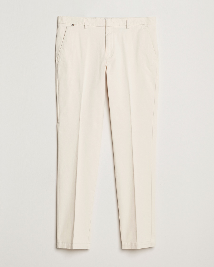 Herr | Udda kavaj | BOSS BLACK | Kaito1 Cotton Chinos Open White