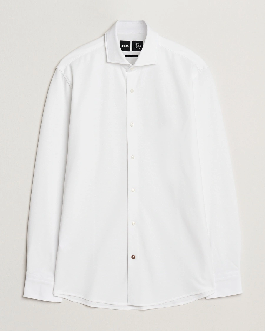 Herr | BOSS | BOSS BLACK | Hank Structured Shirt White