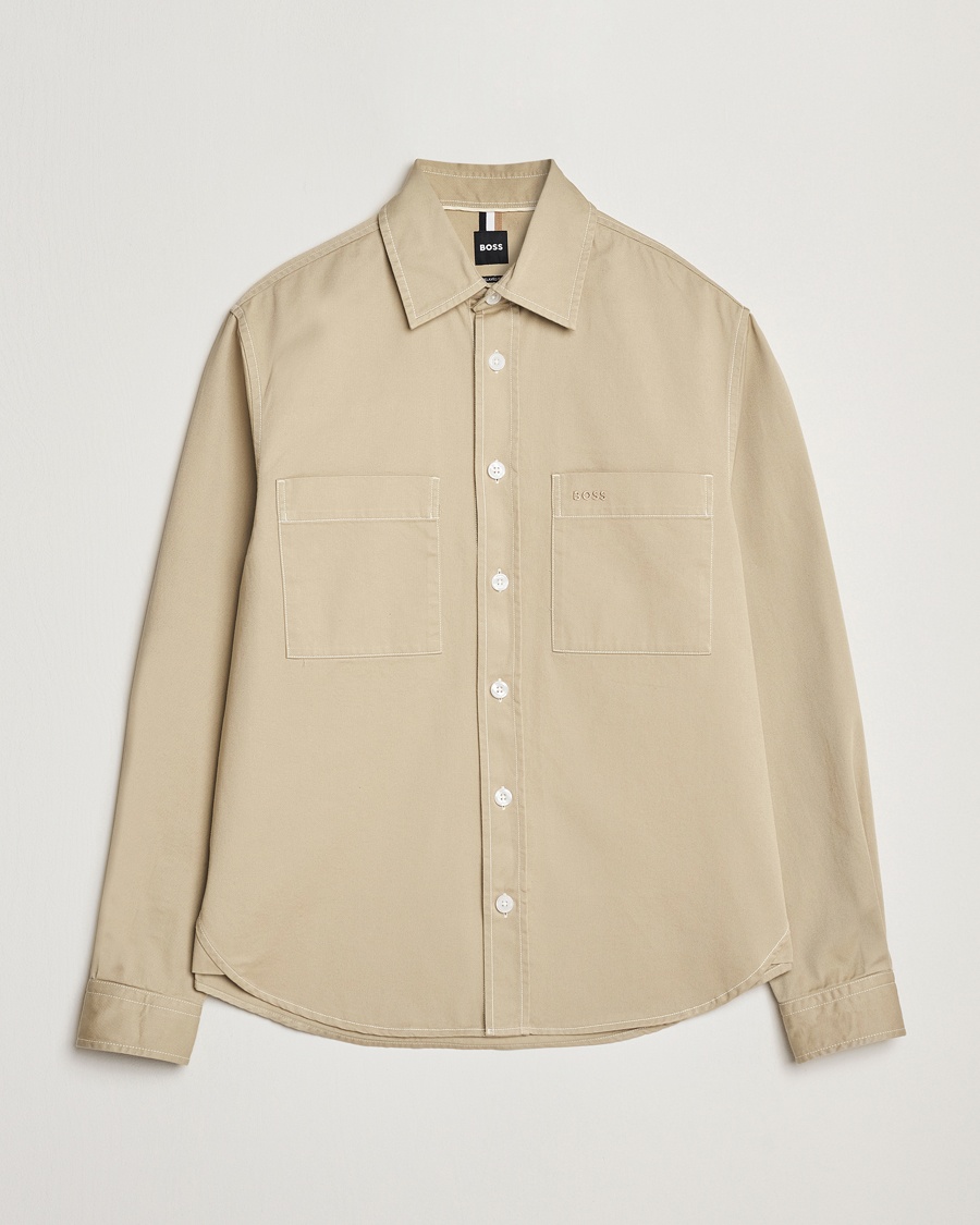 Herr | Avdelningar | BOSS BLACK | Owen Pocket Overshirt Light Beige