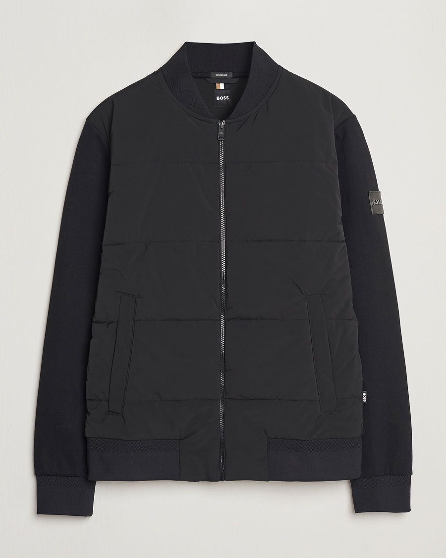 BOSS BLACK Skiles Hybrid Jacket Black – Svart