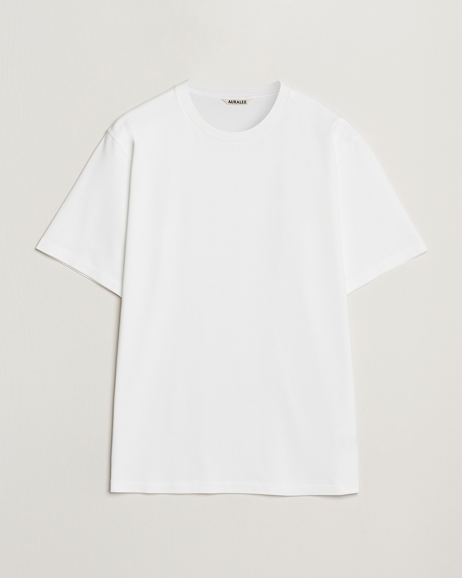 Auralee Luster Plating T-Shirt White – Vit