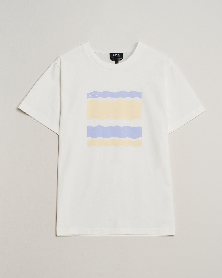 Herr | T-Shirts | A.P.C. | Malone Printed T-Shirt White