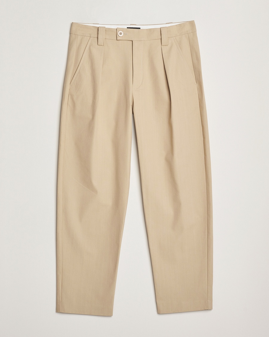 Herr | | A.P.C. | Renato Pleated Chinos Beige