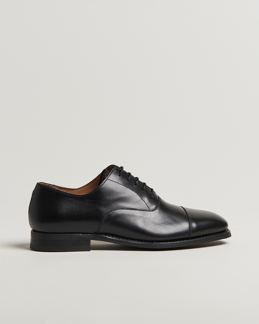 Myrqvist Äppelviken Oxford Black Calf – Svart