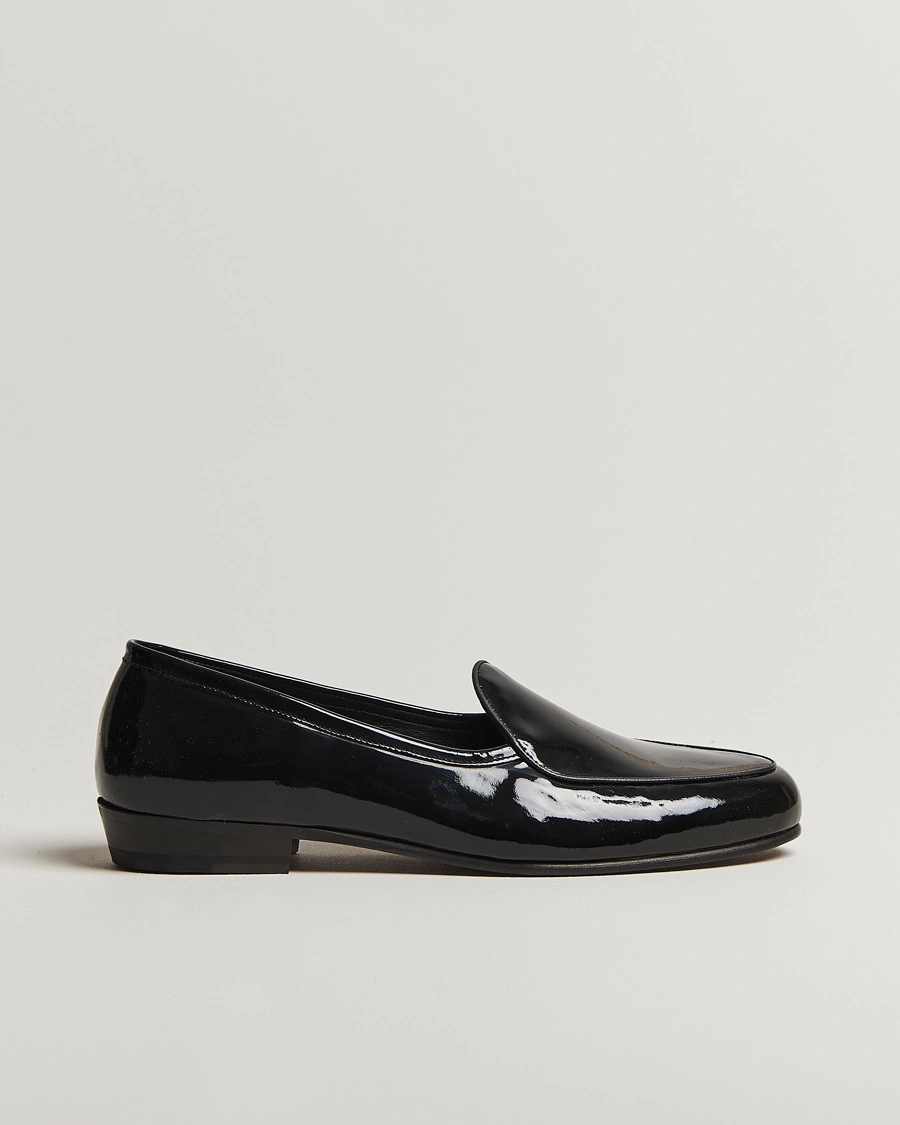 Herr | Handgjorda skor | Myrqvist | Ängby Patent Loafer Black