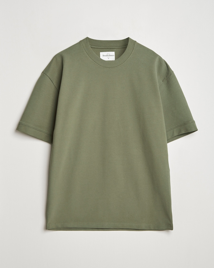Herr | T-Shirts | Bread & Boxers | Loungewear T-Shirt Khaki Green