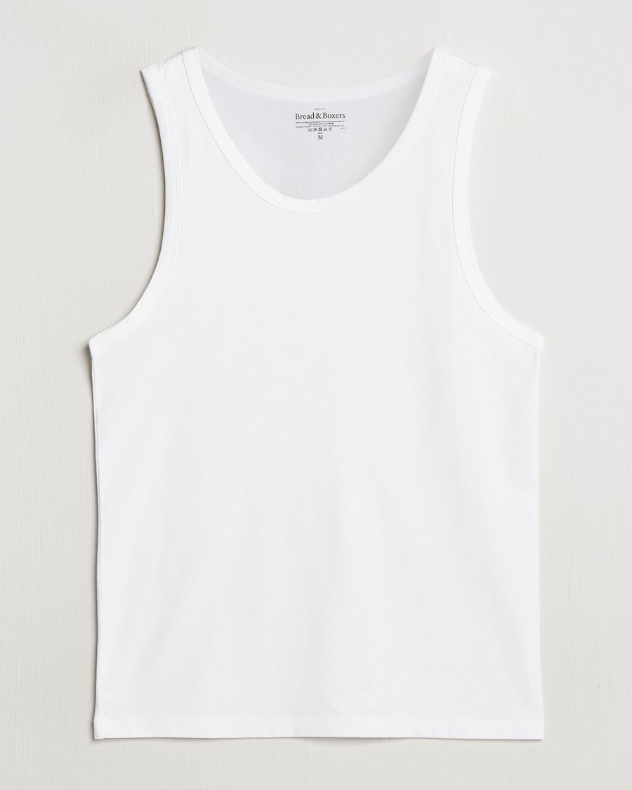 Bread & Boxers Relaxed Tank Top White – Vit