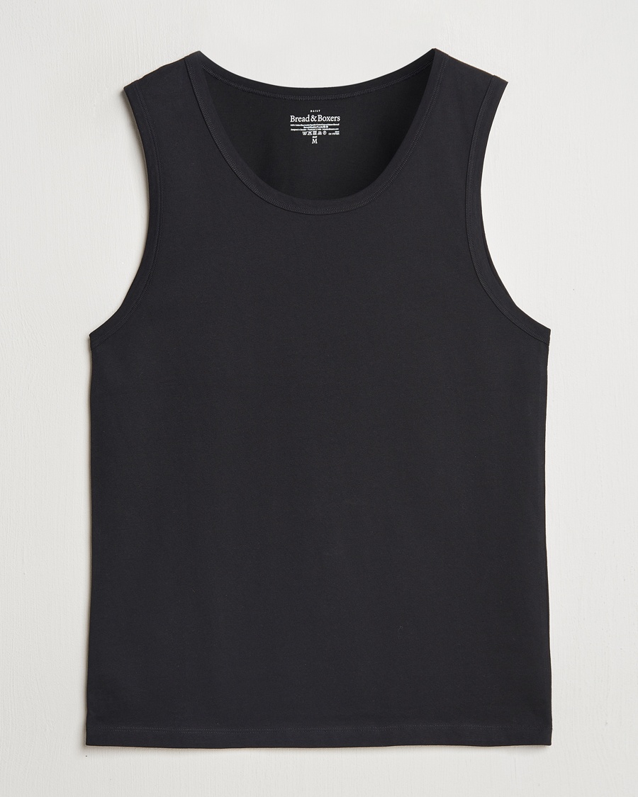 Bread & Boxers Relaxed Tank Top Black – Svart