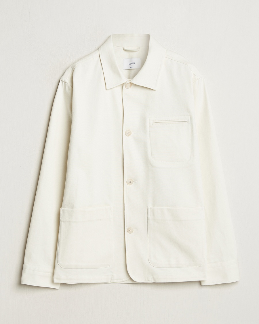 Herr | Overshirts | Eton | Chore Denim Overshirt Off White
