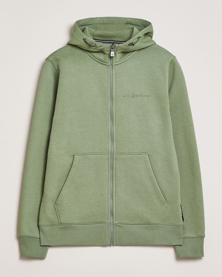 Herr | Huvtröjor | Sail Racing | Bowman Full Zip Hoodie Hedge Green