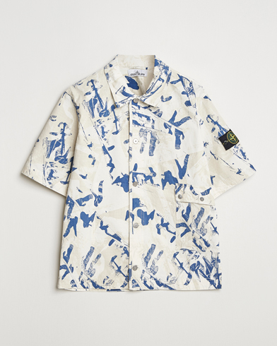 Herr | Kortärmade skjortor | Stone Island | Stretch Ripstop Camo Short Sleeve Shirt Desert