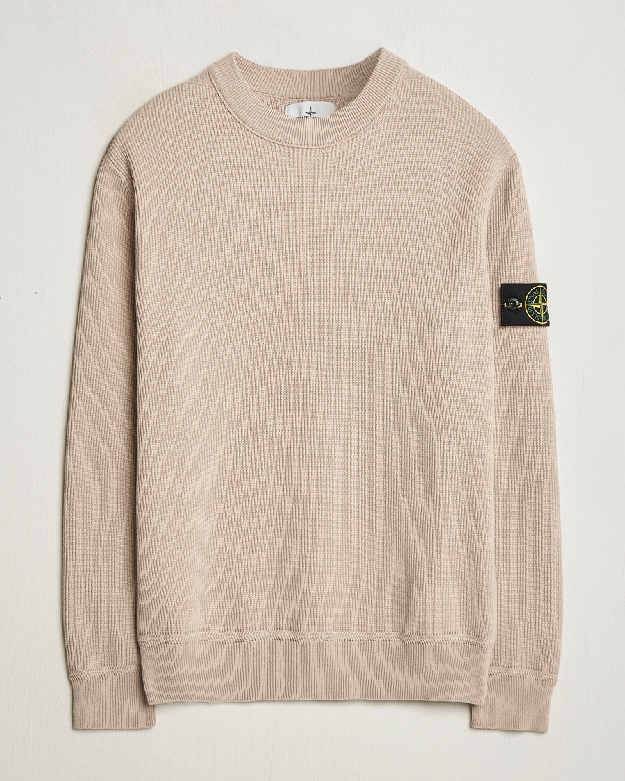 Herr | Senast inkommet | Stone Island | Ribbed Soft Organic Cotton Crewneck Desert