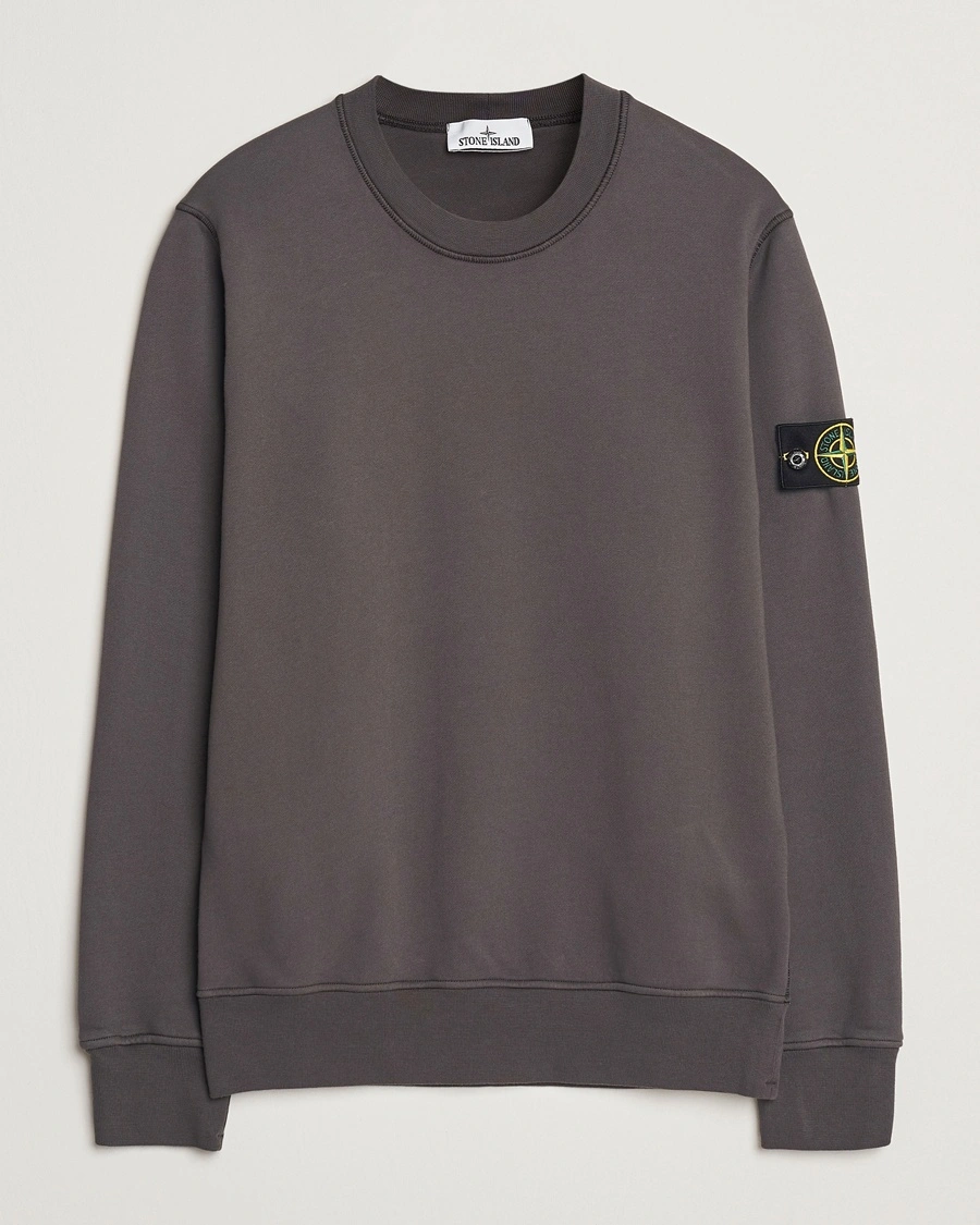 Herr | | Stone Island | Garment Dyed Fleece Sweatshirt Charcoal