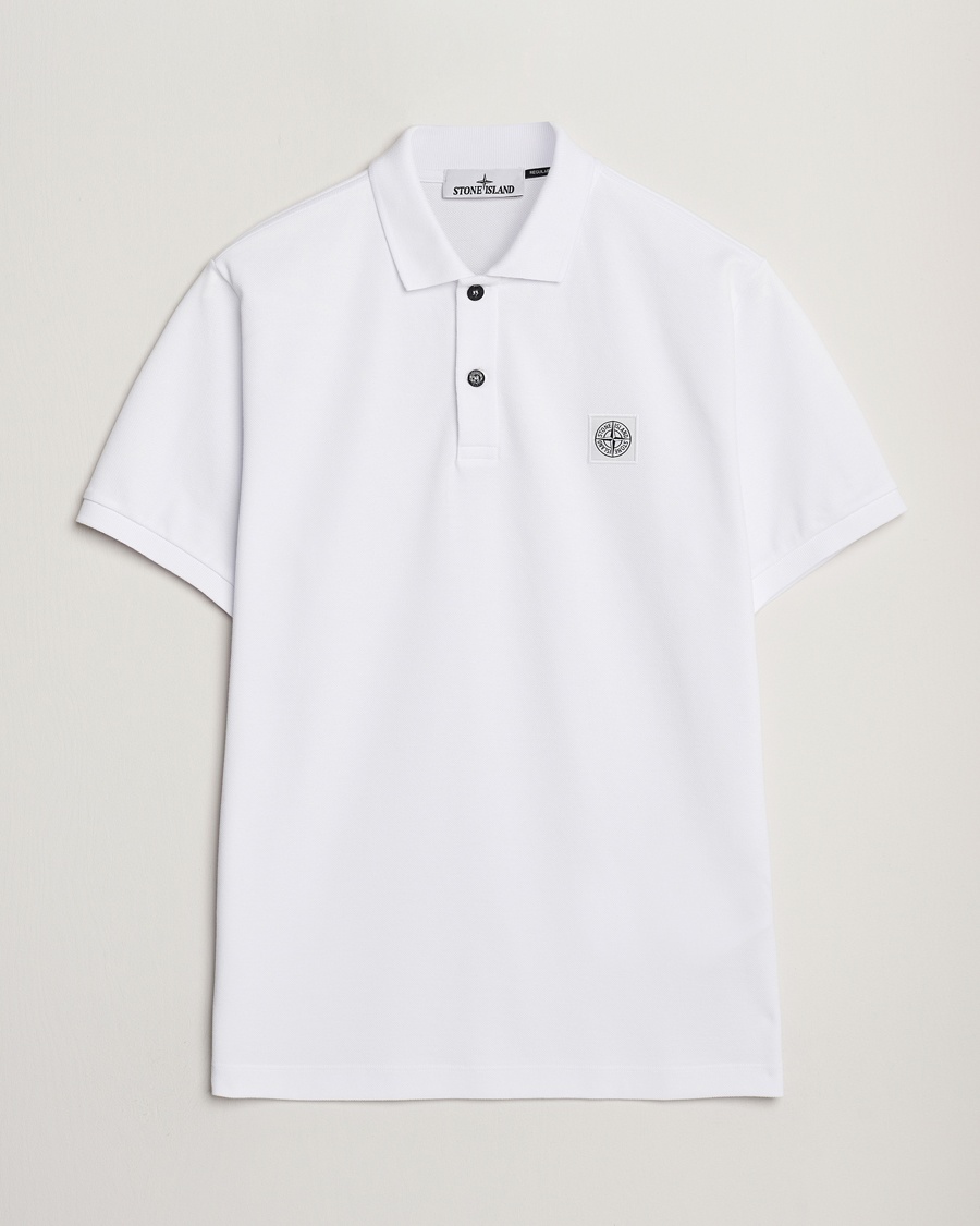 Herr | Senast inkommet | Stone Island | Organic Cotton Pique Polo White